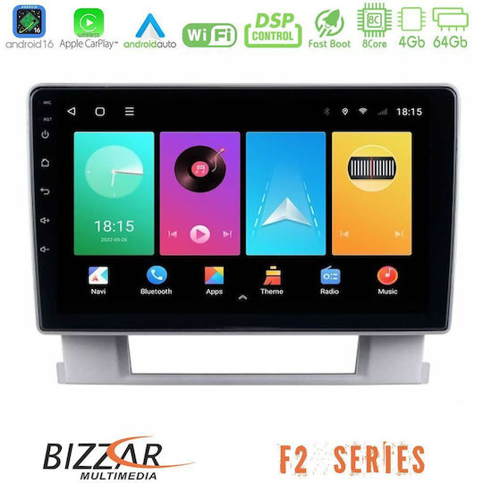 Bizzar Ηχοσύστημα Αυτοκινήτου για Opel Astra 2010-2014 (Bluetooth/USB/WiFi/GPS/Apple-Carplay/Android-Auto) με Οθόνη Αφής 9"