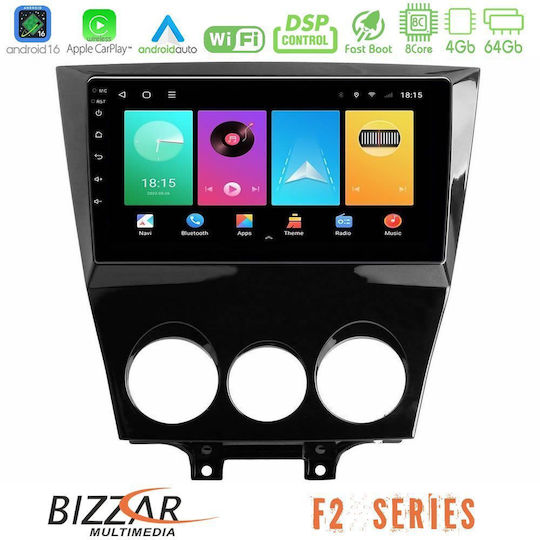 Bizzar Auto-Audiosystem Für Mazda RX-8 2008-2012 Bluetooth USB Eingebautes Wi-Fi GPS Apple CarPlay Android Auto Mit 9 Zoll Touchscreen