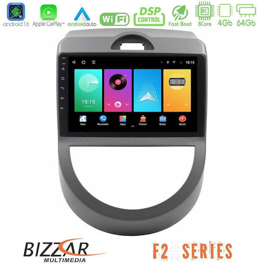 Bizzar Ηχοσύστημα Αυτοκινήτου για Kia Soul 2009-2011 (Bluetooth/USB/WiFi/GPS/Apple-Carplay/Android-Auto) με Οθόνη Αφής 9"