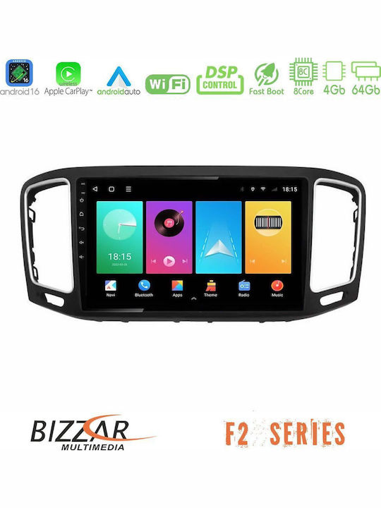 Bizzar Car Audio System for Volkswagen Sharan 2010-2015 (Bluetooth/USB/WiFi/GPS/Apple CarPlay/Android Auto) with 9" Touch Screen