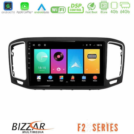 Bizzar Ηχοσύστημα Αυτοκινήτου για Volkswagen Sharan 2010-2015 (Bluetooth/USB/WiFi/GPS/Apple-Carplay/Android-Auto) με Οθόνη Αφής 9"