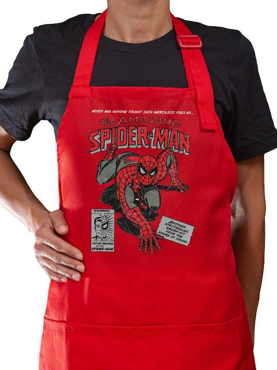 Koupakoupa Spiderman The Amazing Küchenschürze Rote 22x40cm