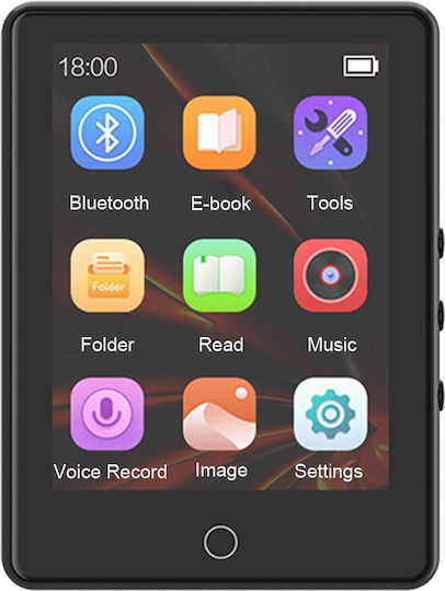 Ruizu MP3 Плейър (32GB) с Тъчскрийн 2.8" Черен 5210131172049