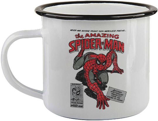 Koupakoupa Spiderman The Amazing Enamel Mug Black 360ml