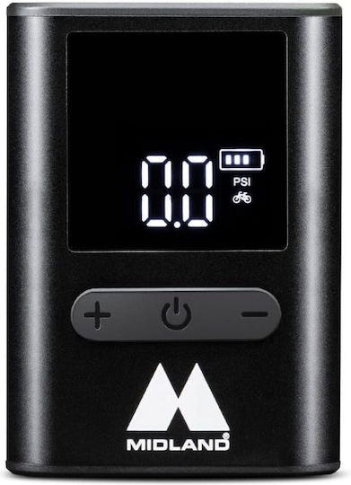 Midland Τρόμπα Αυτοκινήτου Enerpump Mini 100PSI Επαναφορτιζόμενη με Μπαταρία 12V