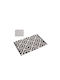 Zaros Rectangular White/Black Rug 60x90cm