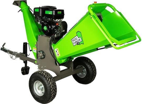 Micul Fermier Branch Chipper 15 Hp Gasoline Engine Tow Hook 150 Mm Maximum Cutting Diameter Sawdust