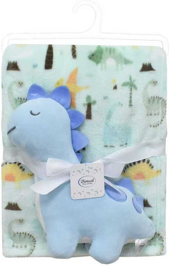 Dimcol Pătură Pepinieră Swaddling Cu Animal 75x100cm 2 Bucăți