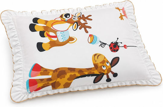 Beboulino Giraffe Kids Pillowcase Made Of 100% Cotton 35x45cm Orange