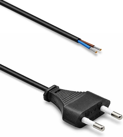 Qoltec Power Cable Cee 7/16 C Plug 2x0.50 Mm² Copper Cu Stripped Soldered 1.8 M