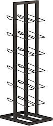 HomCom Free Standing Metal Wine Rack Black 801-452V00BK