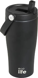 Ecolife Handled Tumbler Thermos Bottle Stainles...