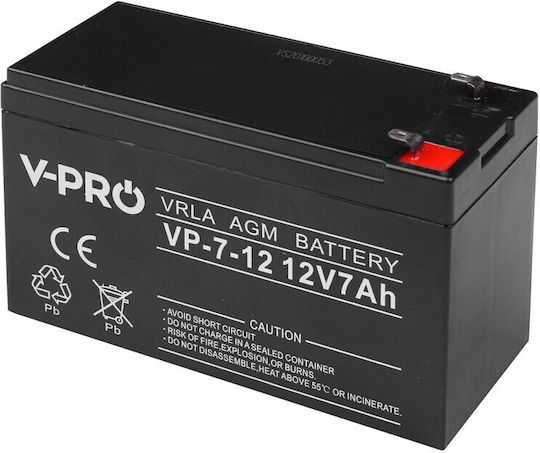 Stationäre Batterie 12V 7 Ah AGM Pro Lange Lebensdauer
