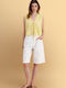 Women's Blouse with Lace Yellow