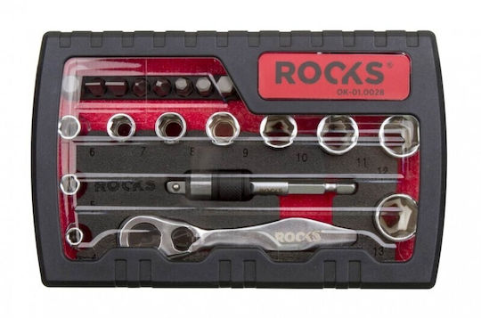 Rooks Schraubendreher-Bits Set 1/4 28 Stück Smart