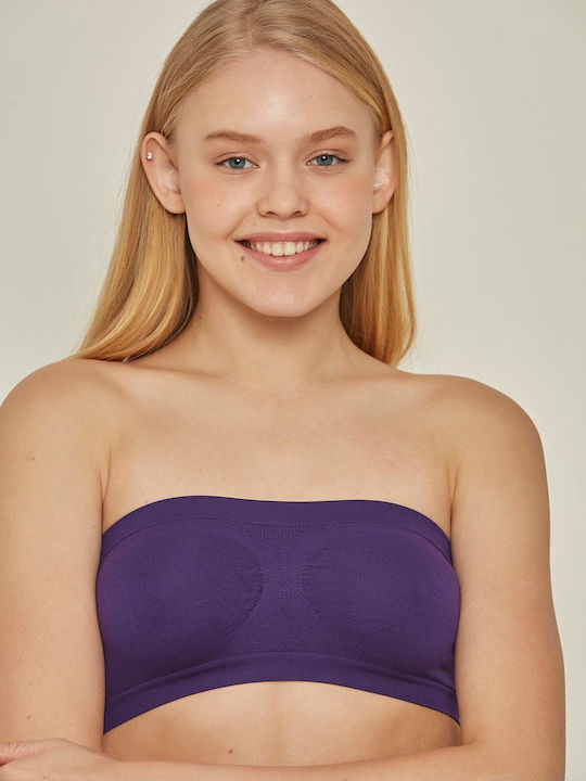 Damen Sport-BH Lila mit Futter