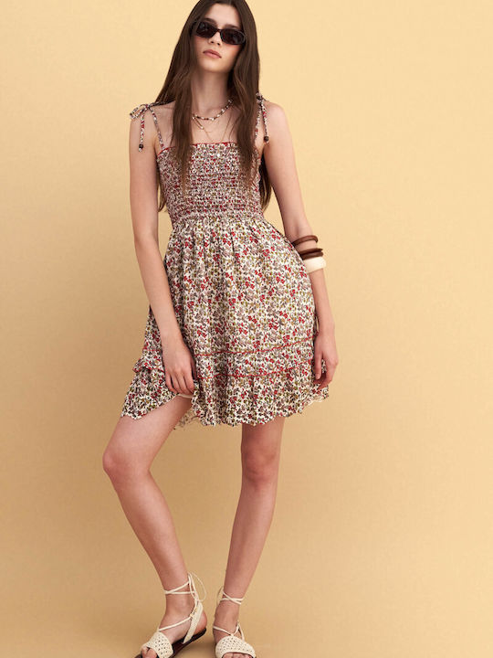 Sommer Mini Damenkleid Mehrfarbig