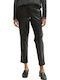 Pantaloni Dama Din Piele Negru Intens