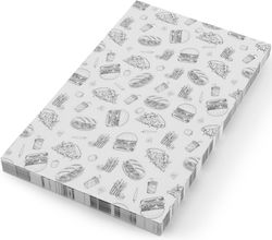 Parchment Paper Snacks Fries 25x35 Cm Fast Food Pattern 500 Pcs Parchment Paper Snacks Fries 25x35 Cm Fast Food Pattern 500 Pcs