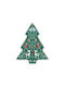 Easylife Christmas Folk Χριστουγεννιάτικη Πιατέλα Πορσελάνινη Δεντράκια 25.5x20.5εκ.