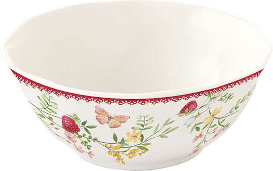 Easy-Life Jardin Des Fraises Μπωλ Σερβιρίσματος Στρογγυλό από Πορσελάνη με Διάμετρο 12εκ.