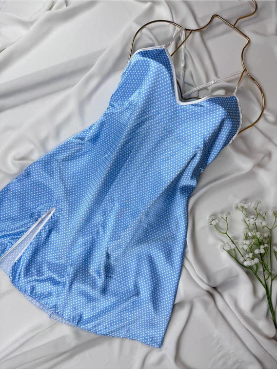 Summer Women's Mini Satin Nightgown
