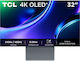 TCL 32X3A OLED HDR Gaming Monitor 31.5" 4K 3840x2160 240Hz with Response Time 0.03ms GTG