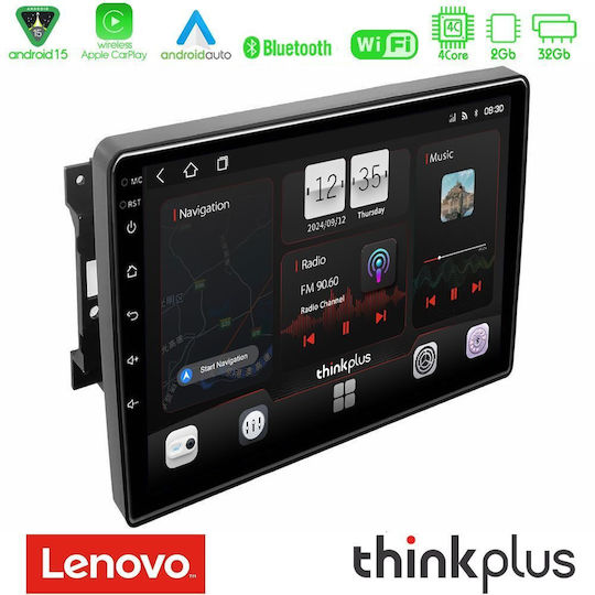 Lenovo Car Audio System for Jeep Commander / Compass / Grand Cherokee / Patriot Dodge Caliber Chrysler 300C / PT Cruiser Bluetooth USB AUX WiFi GPS Apple CarPlay Android Auto with 10" Touch Screen