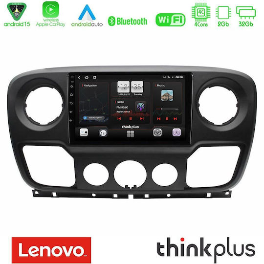 Lenovo Ηχοσύστημα Αυτοκινήτου για Opel Movano Renault Master Nissan NV400 (Bluetooth/USB/AUX/WiFi/GPS/Apple-Carplay/Android-Auto) με Οθόνη Αφής 10"