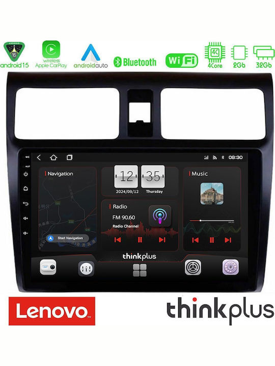 Lenovo Auto-Audiosystem Für Suzuki Swift 2005-2010 Bluetooth USB AUX Eingebautes Wi-Fi GPS Apple CarPlay Android Auto Mit 10 Zoll Touchscreen