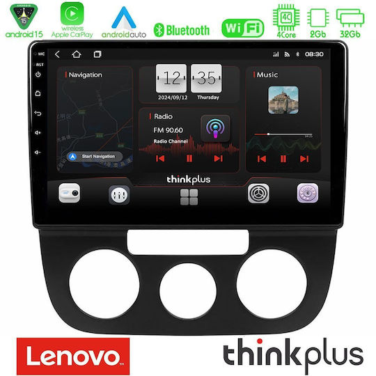 Lenovo Ηχοσύστημα Αυτοκινήτου για Volkswagen Jetta με A/C (Bluetooth/USB/AUX/WiFi/GPS/Apple-Carplay/Android-Auto) με Οθόνη Αφής 10"