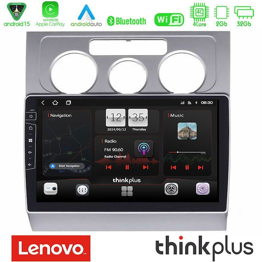 Lenovo Car Audio System for Volkswagen Touran 2003-2011 (Bluetooth/USB/AUX/WiFi/GPS/Apple CarPlay/Android Auto) with 10" Touch Screen