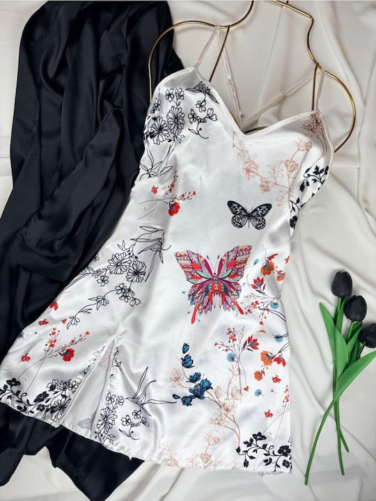 Summer Women's Mini Satin Nightgown