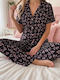 Set Pijamale Dama De Vară Negru