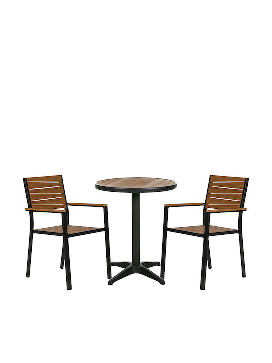 Outdoor Dining Set Rarotonga 3 Pieces Artelibre