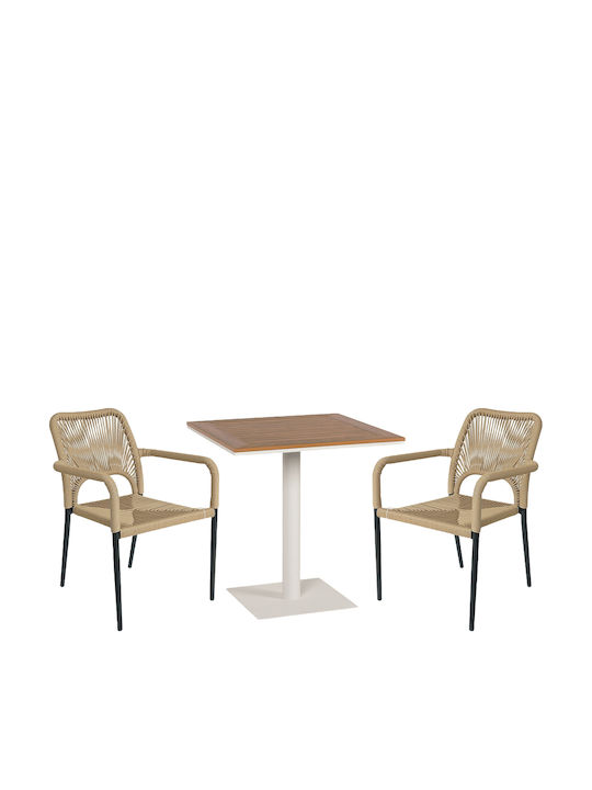 Outdoor Dining Set Namibia 3 Pieces Artelibre