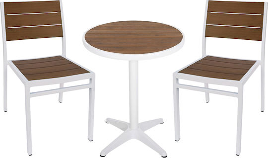 Outdoor Dining Set Rarotonga 3 Pieces Artelibre