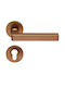 Zogometal Middle Door Lever Pair Copper Aged