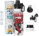 Koupakoupa Spiderman Das Erstaunliche Kinder Trinkflasche Spiderman Aus Aluminium mit Schraubverschluss Auslaufsicher 850ml