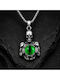 Necklace Green Steel Eye