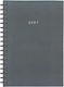 Next Daily Agenda Basic 2027 Grey Leather Spira...