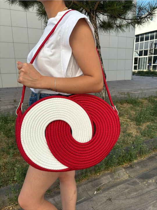 Korbweide Strandtasche Rote
