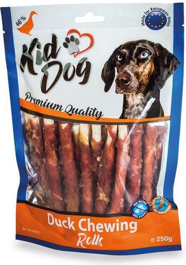 KidDog Hundeleckerlis Rohrform mit Huhn Ente Büffel und Fleisch 250g