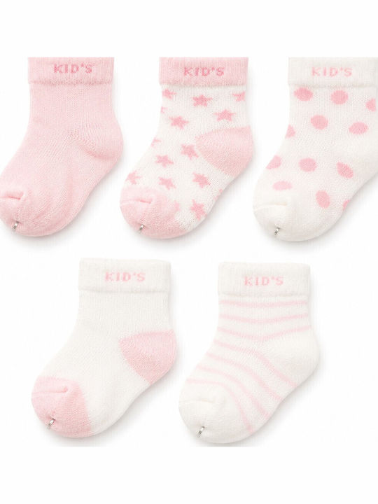 Beboulino Детски Чорапи Baby Розови 5 Чифта