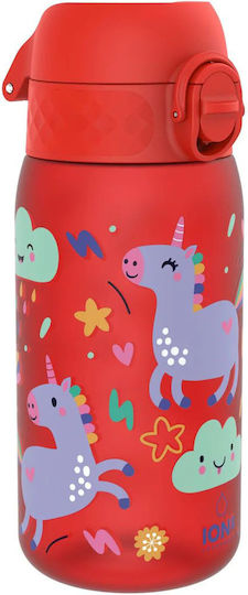 Easylife Kids Thermos Water Bottle Unicorn Plastic Red 350ml