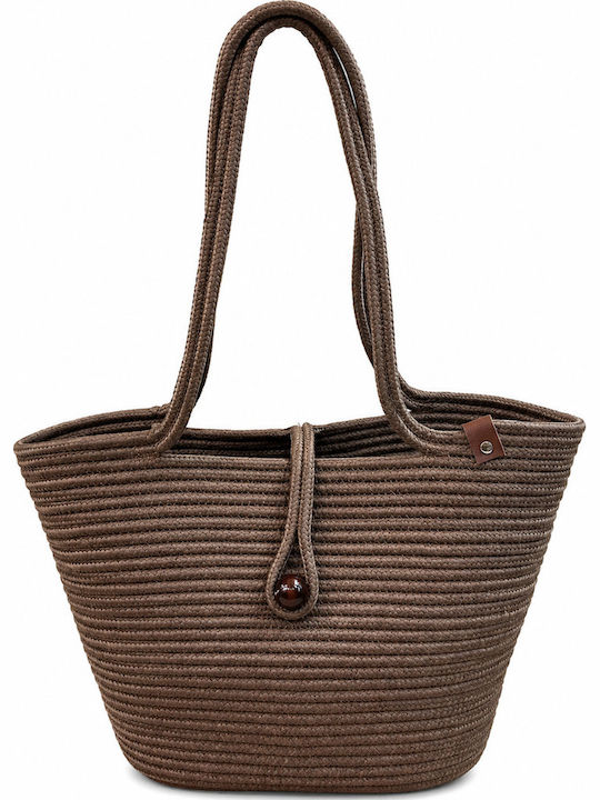 Geantă De Plajă Din Wicker Multicoloră