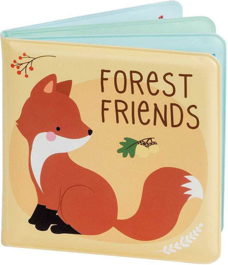 A Little Lovely Company Water Coloring Book And Water Puzzle: Forest Friends Bath Toy