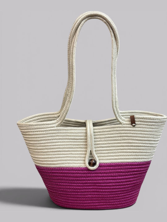 Geantă De Plajă Wicker Multicoloră