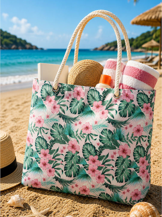 Geantă De Plajă Din Material Textil Verde