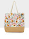 Enpapa Korbweide Strandtasche Rosa